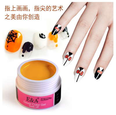 Manicure Colored Drawing Glue Set 72 Colors Manicure Jelly Glue Flower Drawing Nail Glue Factory Wholesale Direct Sales