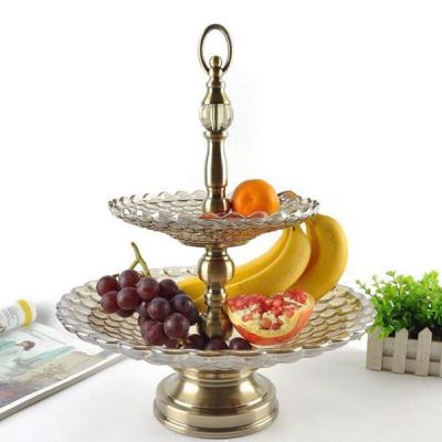 Crystal fruit plate hotel supplies handicrafts manufacturers direct sales 2
