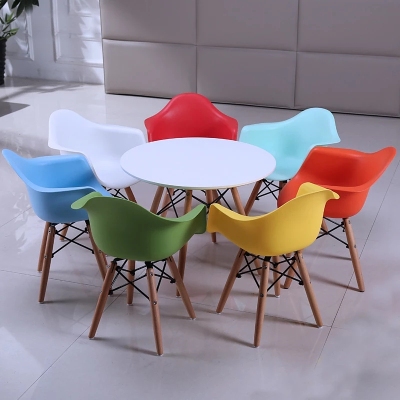 Eames children's chair baby chair children's dining chair plastic chair learning desk chair plastic wood dining chair 
