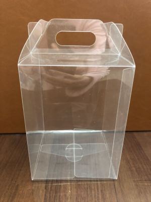PVC PET Gift Box with Handle Folding Box