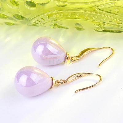Korean fashion simple pearl pendant new Korean star earrings female pearl inlaid ear clip