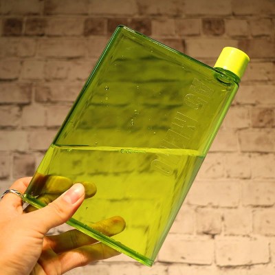Transparent A5 portable transparent plastic water cup flat book kettle