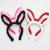 ZD Cotton Velvet Head Buckle Stall Night Market Hot Sale Factory Direct Sales Foreign Trade Popular Style Luminous Led Rabbit Ears Head Buckle