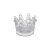 Creative small crystal glass ashtray individual hand-made mini crown glass candlestick European decoration