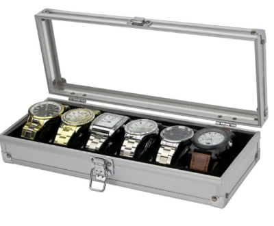 6 table box high-grade aluminum watch box display box