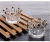 Creative small crystal glass ashtray individual hand-made mini crown glass candlestick European decoration