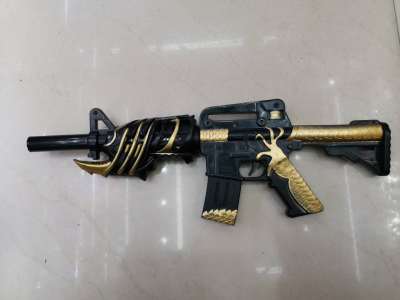 S novelty electric toy gun light submachine gun children toy pistol light vibrating gnu China dragon