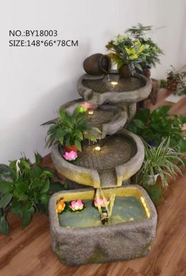 Rockery flowing water handicraft articles garden club tea room atomizer flowing water decoration handicraft articles articles