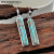 Rongyu Wish Cross-Border Hot Sale Women's Creative Long Ear Rings European and American Fashion Retro Turquoise Earrings