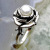 Rongyu Wish Hot Sale Plated 925 Vintage Thai Silver Rose Ring European and American Fashion Pearl Valentine's Day Ring