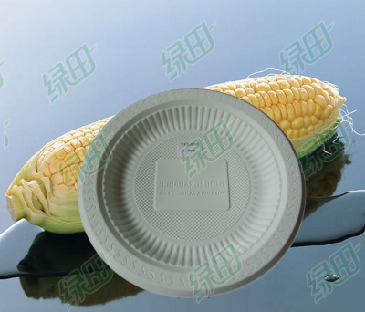 Environmentally friendly degradable cornstarch disposable tableware disposable packaging box