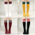 The Korean version of spring and autumn middle stockings girls pile pile socks children high tube striped cotton socks 