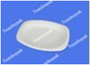 Small oval tray environmentally degradable bagasse disposable tableware disposable plate