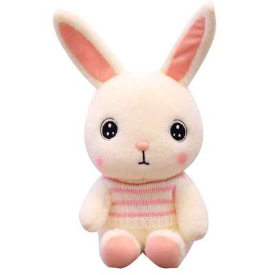 Boutique fashion plush toy express doll dressed express bunny four side play plush doll