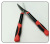 Flat tea shears PVC bird nose scissors household garden tools gardening pruning scissors