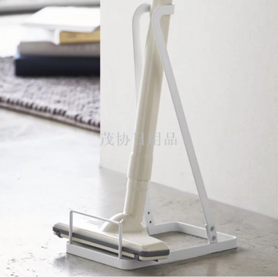 Japanese style vacuum cleaner storage rack removable convenient iron art bracket placement without perforation shelves