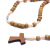 Catholic prayer woven hand woven cross necklace Christian church supplies wholesale (short)