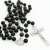 Europe and America move big brand ham, black beads men cross necklace sweater chain ornaments