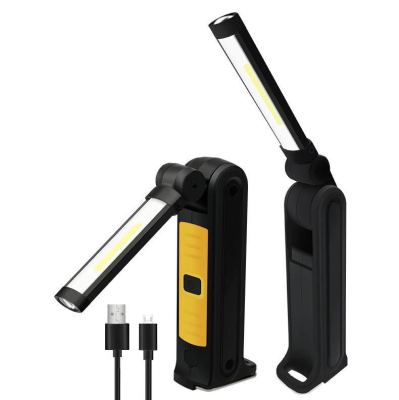 USB Charging Cob Folding Work Light 10W Maintenance Auto Repair Light with Magnet Hook Outdoor Emergency Flashlight
