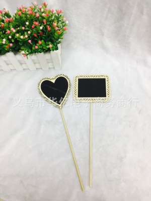 Creative gift mini chalkboard message board display children chalkboard price sign card insert