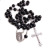 ROSARY religious Catholic jewelry black and white acrylic beads ROSARY necklace jewelry wholesale ROSARY