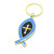 Key chain pendant ring religious ornament (double face effect)
