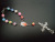 Religious jewelry cross bead bracelet colored soft clay beads holy image of Christ hand decoration 13.6g