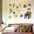 Sofa background wall decorates household decoration painting hot style waterproof wall sticks elephant below flowers and the plants