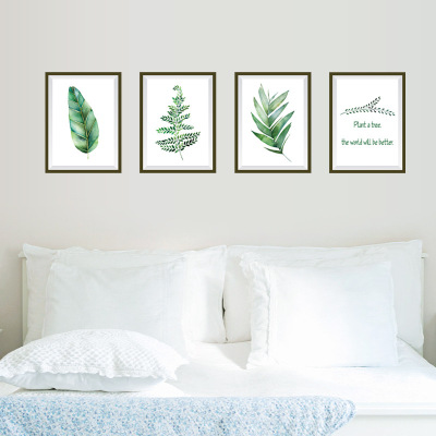 Wall paper sticks Wall of sofa setting stick is sitting room bedroom photograph frame adornment becomes contracted greenery mural