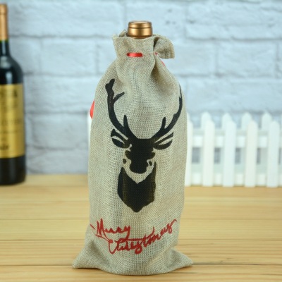 Christmas Products Elk Wine Bottle Cover Bottle Cover Christmas Decorations Champagne Bottle Cover Christmas Restaurant Holiday Supplies