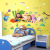 Animal Pulling Radishes Super Large Cartoon Combination Wall Stickers Children's Room Kindergarten Wall Decorative Stickers