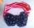 Foreign trade new European and American parent-child hair accessories adults and children headwear wholesale American flag cotton bow hair ribbon