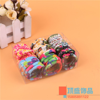 New boxed colorful headband towel ring elastic headband rubber band headband hairband