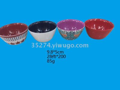 Melamine tableware Melamine bowl imitation ceramic bowl large amount of spot stock low priced processing style