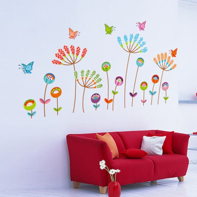 Wall Stickers DIY Stickers Wall Sticker Furniture Stickers Tile Sticker Children Cartoon Decoration Colorful Pansy