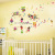New Factory Direct Sales Cute Music Owl Children's Room Kindergarten Background Decorative Wall Stickers