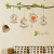 Three Generations Removable Cartoon Wall Stickers Children's Room Kindergarten Background Wall Sticker Decoration Bird Cage on Branches