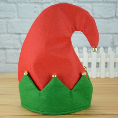 Christmas Elf Non-Woven Elf Clown Hat Christmas Jyer Hat Halloween Clown Play Role Hat