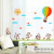 Three Generations Removable Wall Stickers Children Room Wall Sticker Cartoon Balloon Monkey Wall Stickers Wall Sticker