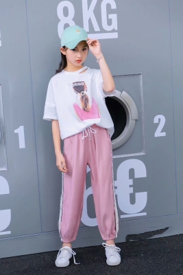 2019 spring and summer new sports suit women loose Korean version of fashion casual hip-hop bf two-piece summer set