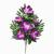 Fan-Shaped Artificial Rose Floral Decoration 12 Fork Lily