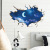 Wall paste factory wholesale 3D beautiful sky moon broken Wall paste bedroom background can remove Wall paste