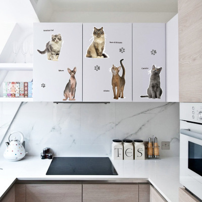 New wall becomes wholesale express cat warm animal paradise wall becomes kitchen wardrobe decorative wall painting