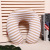 European and American wind stripe U shape pillow high quality pp cotton office nap neck pillow long distance travel pillow manufacturers wholesale