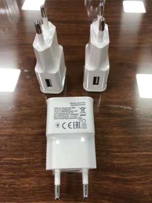 USB charger European standard charger round plug charger 5V500 mah white charger
