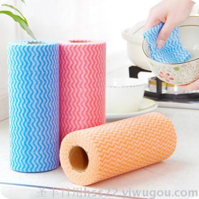 50 pieces of clean, tearable, roll-type/dotted line non-woven rags