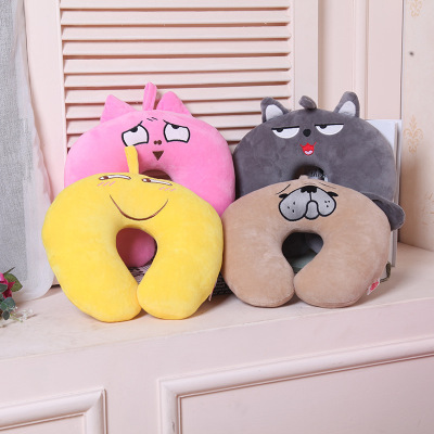 Manufacturer direct sale u pillow neck pillow cartoon travel cervical spine pillow car travel with pillow plane nap pillow