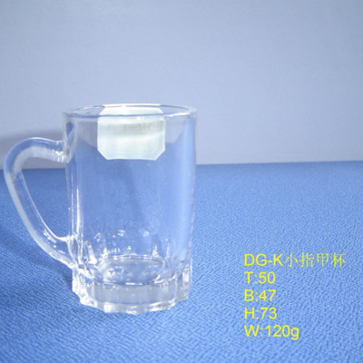 Nail glass cup can be customized logo drinking coffee wine set cup white spirit complimentary cup open mold production