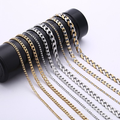 New NK 6dc Men's Stainless Steel Necklace Personalized Hip Hop Necklace Fashion Creative Ornament Customization Wholesale