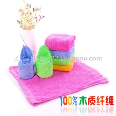 Dish towel bamboo wood fiber thickened non-greasy kitchen multi-functional cloth oil in addition to the cleaning towel